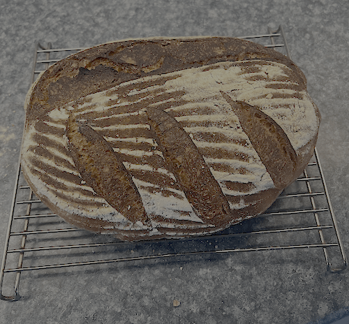 Stone-Milled Flour Bread Top View